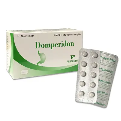 Thuốc Domperidon 10mg Thành Nam - điều trị triệu chứng nôn, buồn nôn (Hộp 10 vỉ x10 viên)